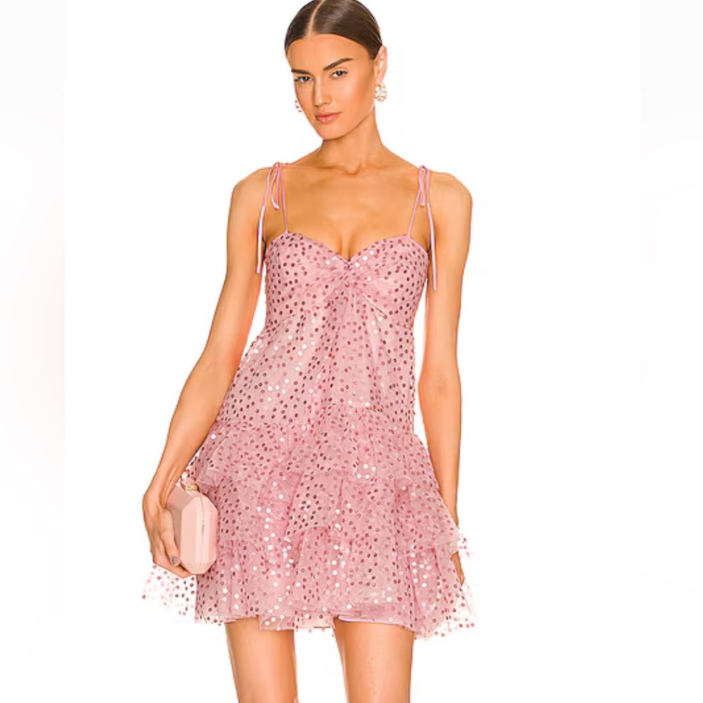 Cinq a Sept Pink Mini Jae Dress